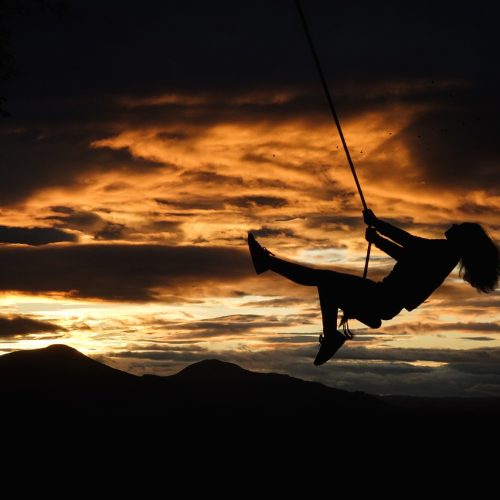 sunset, rope swing, girl-5737120.jpg